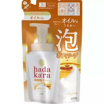 Hadakara Hadakara Мыло для тела Масло In Type Rose Garden Аромат Refill 420 мл