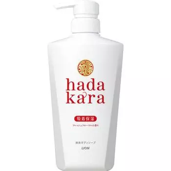 Hadakara Hadakara Мыло для тела с ароматом свежего цветка, основной блок 500 мл