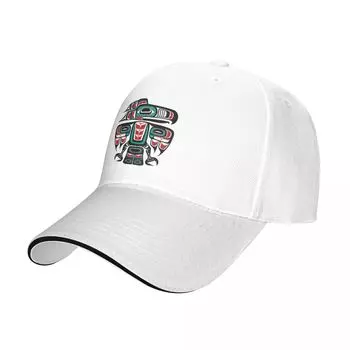 Haida Tlingit Native Raven Totem Cap Бейсбольная кепка Шапка Унисекс зимняя женская кепка