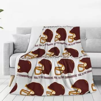Hail To The Commanders - Washington Commanders Blankets Fleece Throw Blanket Sofa For Couch Bedding Travel Throws Bedspread 30x40in