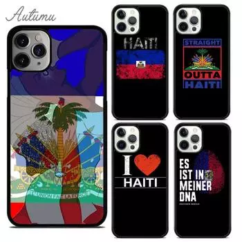 Haiti Haitian Flag Phone Case for iPhone 11 12 13 14 Pro Max mini XR XS SE 2020 6 7 8 Plus Samsung Galaxy S21 S22 shell coque iPhone 6plus