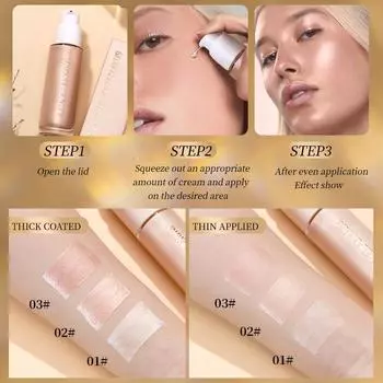 Хайлайтер для тела и лица Natural Dimensional Contouring Shadow Highlighting Shimmer Highlighter