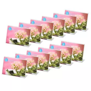 HAKUBA Photo Frame Acrylic L Frame L Size Horizontal Set of 12 Purchase Photo Frame POP Frame Menu Stand [Bulk Set] AMZFACL12-LY