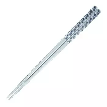 Hakuichi Silver Chopsticks Clear Chopsticks Silver Thread 23cm A121-09002
