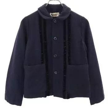 халат COMME des GARCONS сделано в Японии Куртка Черная серия Женский Б/У