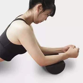 Half Round Yoga Massage Roller Column Portable Tool for Home Gym Exercise (30cm)