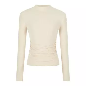 Half Turtleneck Fall and Winter Basic Style Gray, Long Sleeve Bottoming Shirt Apricot S