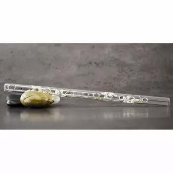 HALL CRYSTAL Flute Offset Model D Tube Total Length 553mm FLUTE D LILY