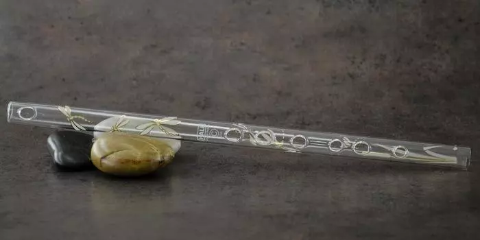 HALL CRYSTAL Piccolo C Dragonfly Хрустальная флейта Общая длина 317 мм