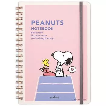 Hallmark Hallmark Snoopy Note B6 Horizontal Ruled Pink 812188