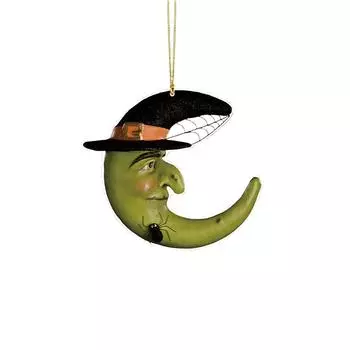 Halloween 2D Acrylic Pendant: Witch Dialogue On The Moon One Size