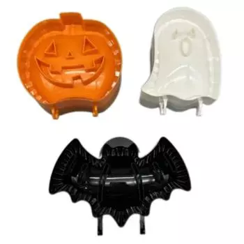 Halloween Hand Molds For Baking,3 Pack Dough Presser Pocket Pie Molds, Hand Pie Press Mold Maker,Ghost Pie Mold
