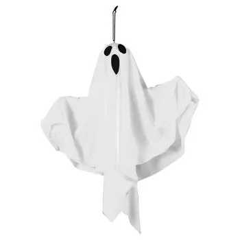 Halloween LED Glow Ghost Light Ghost Hanging Night Light Ghost Hanging Lamp Ornament for Haunted House Decor оранжевый