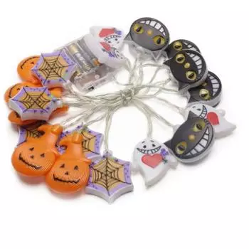 Halloween Led String Light Battery Powered Pumpkin Lantern Light For Home Garden Party Outdoor 3 meters 20 lights