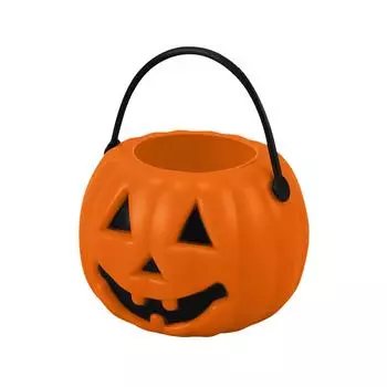 Halloween Portable Bucket Children Trick Or Candy Pail Holder (Orange),Halloween Decorations One Size оранжевый