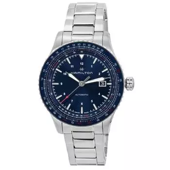 Hamilton Khaki Aviation Converter Blue Dial Automatic H76645140 100M Мужские часы синий