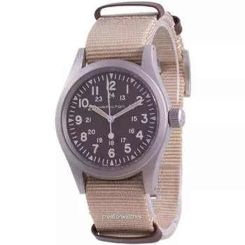 Hamilton Khaki Field Brown Dial Mechanical H69439901 Мужские часы коричневый