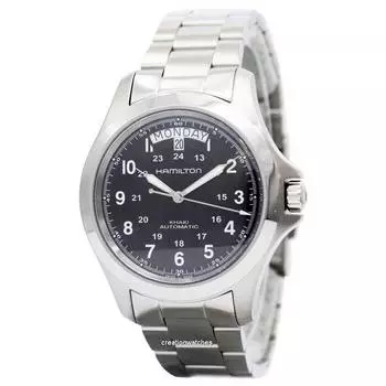 Hamilton Khaki King Автоматические мужские часы H64455133 чёрный