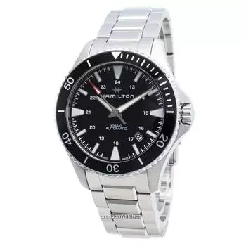 Hamilton Khaki Navy H82335131 Автоматические мужские часы чёрный