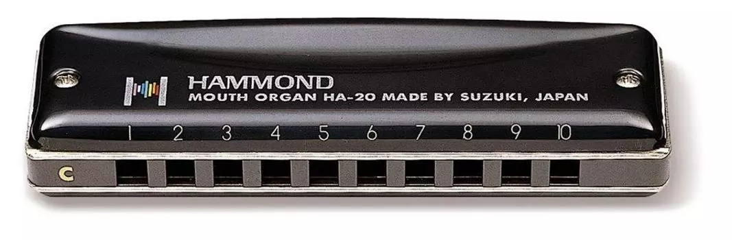 HAMMOND 10 hole harmonica HAMMOND E key HA-20