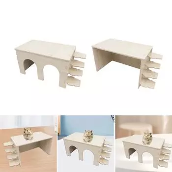 Hamster House Habitat Assemble Exploring Toys Hamster Cage Hamster Sand Bath Container for Hamsters Small Sized Pets Mouse
