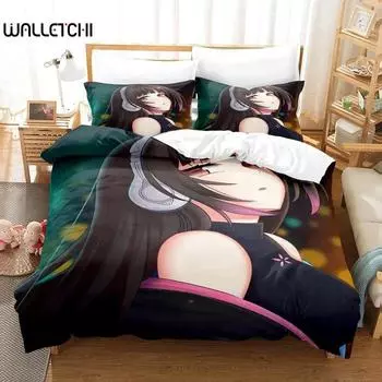 Hana Yomeguri Bedding Set Single Twin Full Queen King Size Bed Set Adult Kid Bedroom Duvet cover Sets Kawaii Anime Bed Sheet Set 70x133cm 2pcs