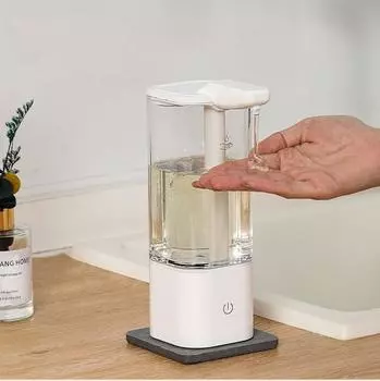 Hand Free 500 мл автоматический дозатор мыла бесконтактный дозатор дезинфицирующего средства умный сенсорный дозатор жидкого мыла для кухни ванной комнаты чёрный