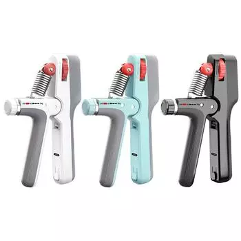 Hand Grip Strengthener Adjustable Resistance Hand Exerciser Gripper for Home Gym White