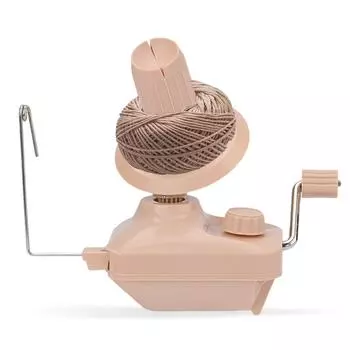 Hand Operated Yarn Ball Winder for Efficient Winding of Wool String Fiber and Easy Organization of Yarn Balls розовый