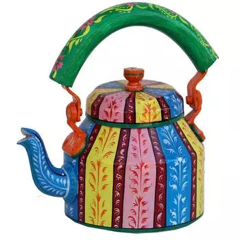 Hand Painted Designer Aluminium Kettle for Tea/Coffee, Home Dcor& Gift Purpose. Capacity 1 L