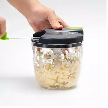 Hand Pull String 900ML Onion Chopper Vegetable Shredder Manual Food Processors for Garlic Carrots Onions Peppers Fruits