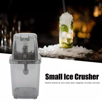 Hand Snow Cone Ice Machine Ice Crusher Shaver Manual Ice Crusher Small Portable Shaver Hand Operated Snow Cone Machine for Home белый