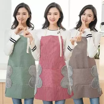 Hand Wipeable Apron, Kitchen Cleaning Assistant Gadget Accessory Waterproof Oil Resistant Stain Resistant Apron Adjustable Size зелёный