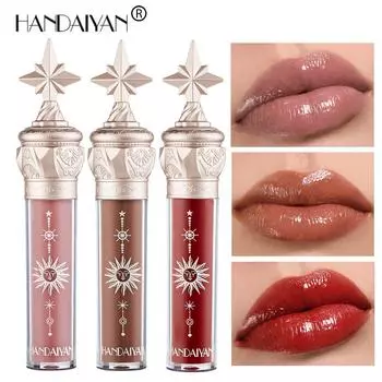 HANDAIYAN Little Star Stick Блеск для губ Губная помада Водная глянцевая пленка Зеркальная глазурь для губ Стеклянный блеск для губ Увлажняющий, стойкий и не легко выцветает 704#