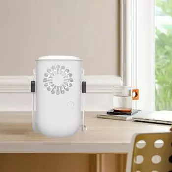 Handheld Fan Powerful USB Rechargeable Compact Lightweight Sturdy Adjustable Table Fan for Dormitory Outdoor Home Hiking Camping белый