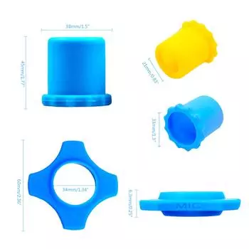 Handheld Microphone Protective for Case Anti-Roll Rings Anti-Drop Cases Shockproof Ring Microphone Cases Accessories чёрный