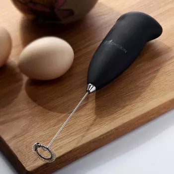 Handheld Mini Milk BeaterHandheld Electric Foamer Coffee Mixer Milk Frother Egg Beater Stirrer Portable Blender Kitchen Tools CHINA чёрный