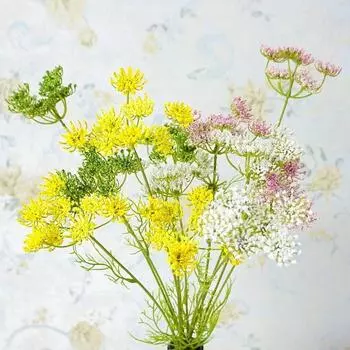 Handmade Artificial Lace Flower Plastic Lace Flower Bouquet Floral Art Lace Flowers Garden жёлтый
