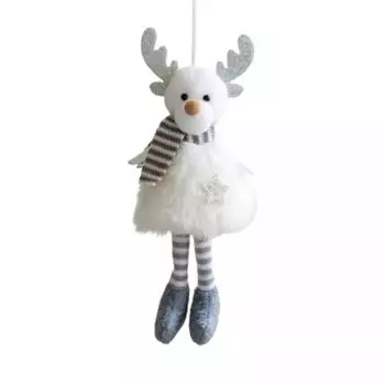 Handmade Christmas Ornaments Santa Claus Snowman Elk Children Gifts Xmas Tree Pendant Holiday Decorations Soft Home Decor