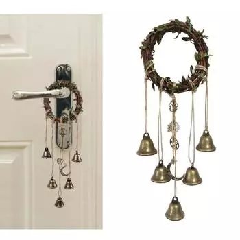 Handmade Hanging Witch Bell Retro Prayer Bell Blessing Metal Pendant Scenic Spot Style 2