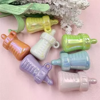 Handmade Material DIY for Crafted Feeding Bottle Fashion 20.8*33.7mm Loose Beads 5Pcs Jewelry Accessories жёлтый