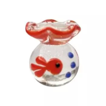 Handmade Mini Glass Fish Tank Creative Handcrafted Glass Fish Desktop Decoration Style 7