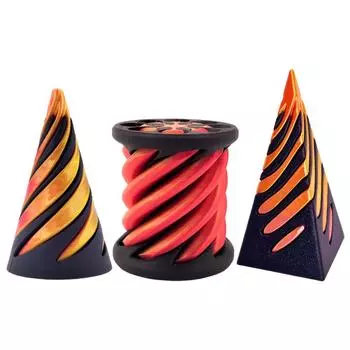 Ручная работа спиральный конус игрушки Fidgets для развлечения декомпрессия уникальные материалы спиральные игрушки Fidgets цилиндр