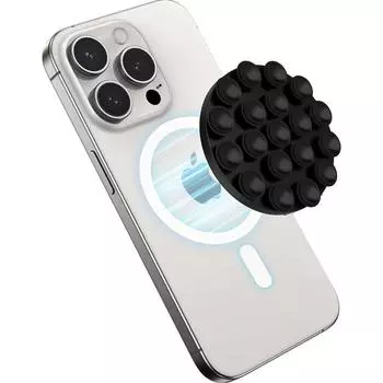 Hands Free Сильный магнитный силиконовый держатель для телефона на присоске Magsafe для iPhone 16 Selfies Videos Mac Safe Lazy Mount Stand белый