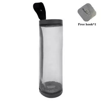Hanging Garbage Bag Storage Bag Kitchen Dispenser Garbage Wall Mounted Grocery Holder Home Organizers Storage Accessories 35x15CM серый