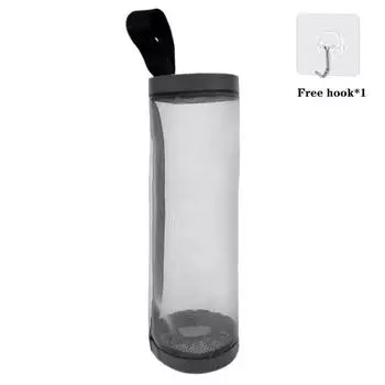 Hanging Garbage Bag Storage Bag Kitchen Dispenser Garbage Wall Mounted Grocery Holder Home Organizers Storage Accessories 35x15CM серый