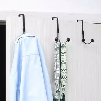 Крючки для подвешивания, вешалка для одежды, крючок для ванной, двойные крючки для вешалок над дверью, свободная перфорация для подвешивания шляп, сумок, настенная вешалка