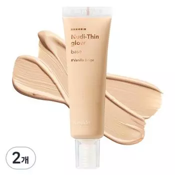 Hanskin Nudie Thin Glow Base 30 мл, 2 шт., Vanilla Beige No. 20~22
