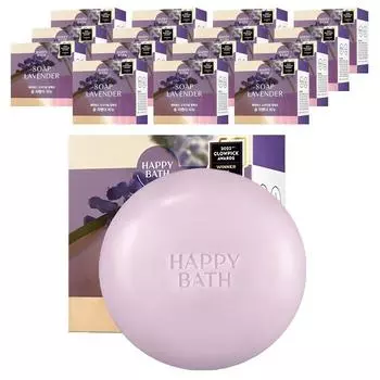 Happy Bath Original Collection Soap Soap Lavender Scent, 90g, 16 pieces
