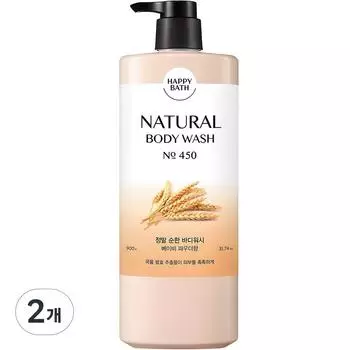 Happy Bath Really Mild Body Wash Baby Powder Scent, 900g, 2 Pieces